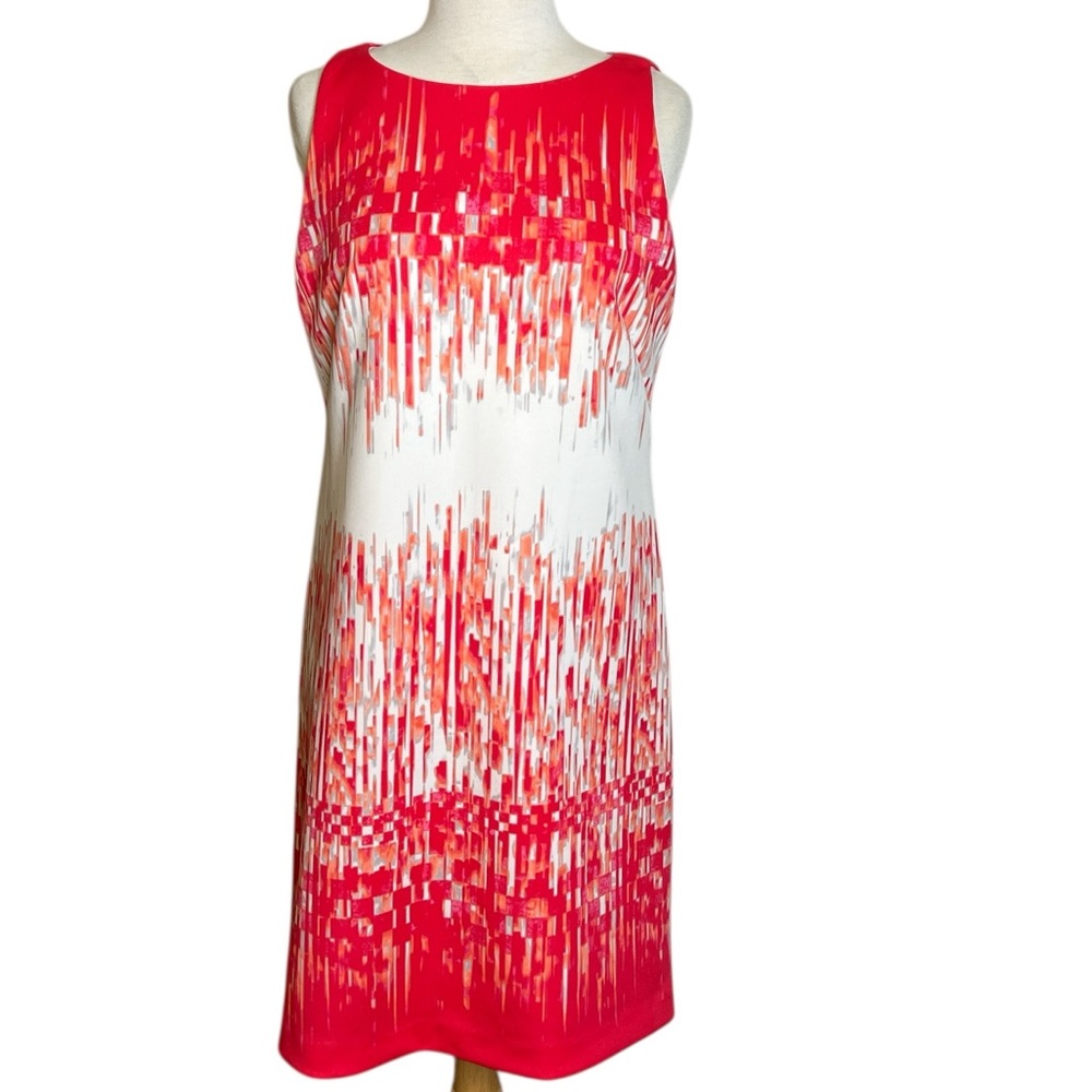 Vince Camuto Sleeveless Abstract Dress